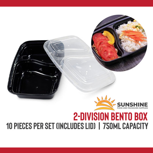 Bento Box, Black - Microwave safe