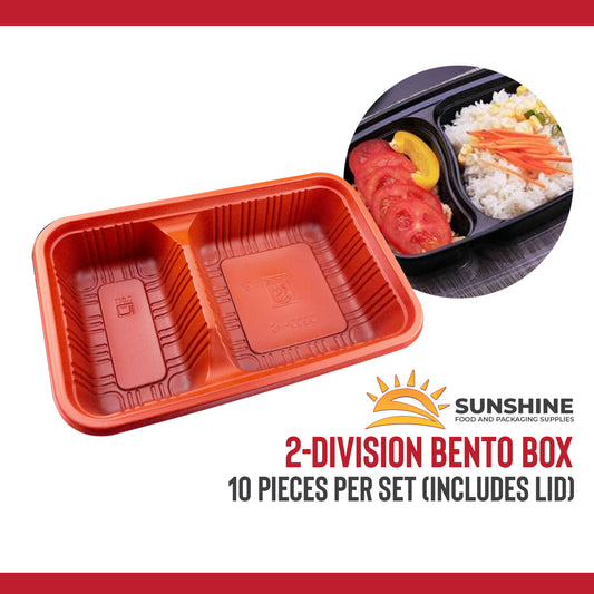 Bento Box, Black/Red with Clear Lid
