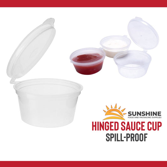 Hinged Cups for Condiments and Gravy